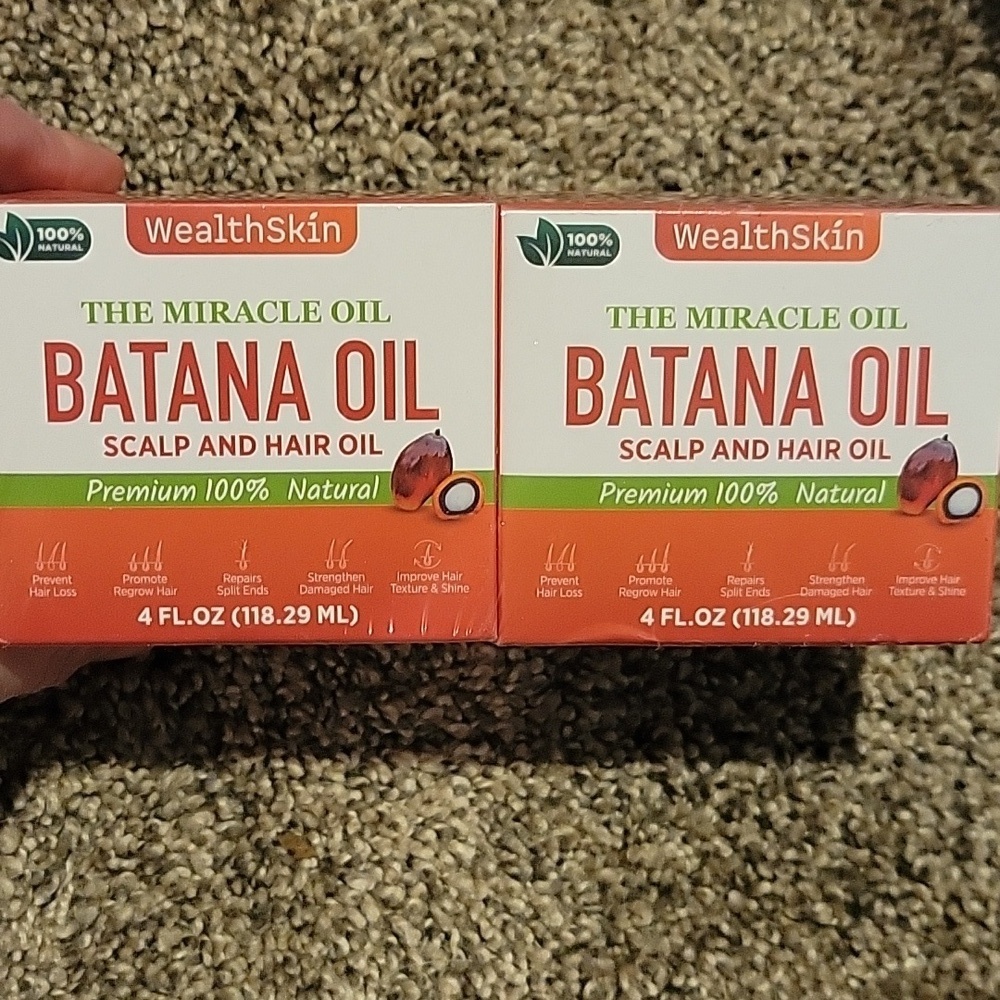 WealthSkin Batana Oil for Scalp and Hair Lot Of 2 4oz New 8oz Total